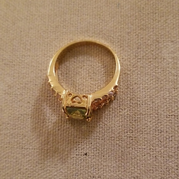 Belle Vie Green Tanzanite 14K Gold Filled Ring 8 - Picture 3 of 7